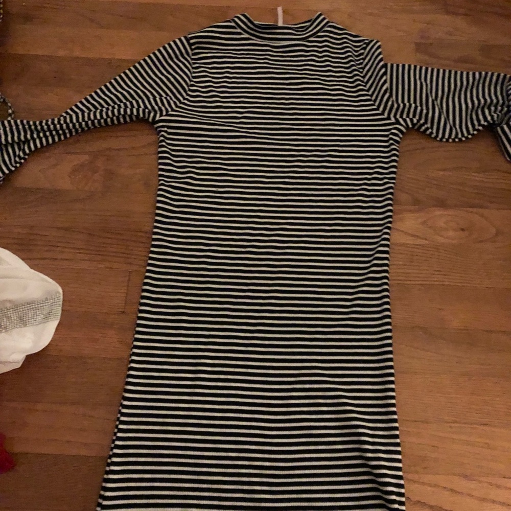Black and White Stripped Dress